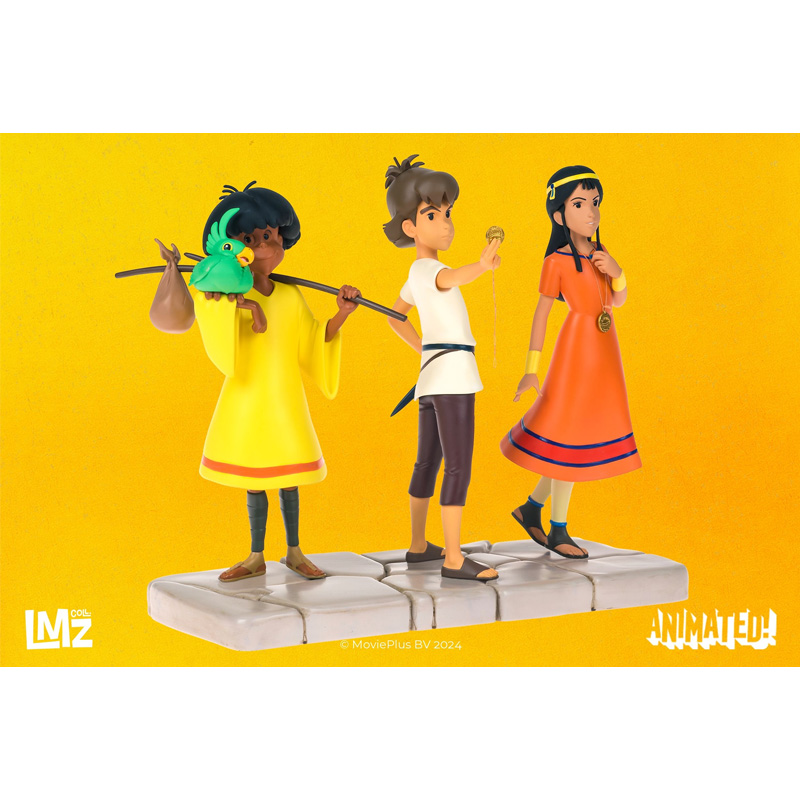 Les Mysterieuses Cites D'Or LMZ Animated Pack 3 Statues Esteban Tao Zia